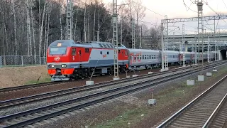 ЭП2К-225 с поездом №208 Москва - Санкт-Петербург-Витебский | Левобережная
