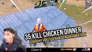 SIUUUU..!! 35 KILL CHICKEN DINNER 😱 VOKEY GERAM SANGAT DENGAN ROBOT ENEMY