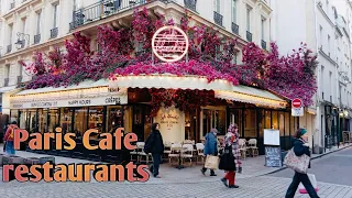 Paris beautiful Cafe restaurants