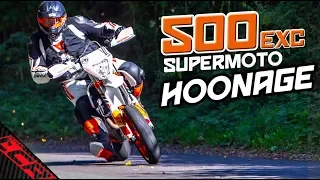 KTM 500 EXC Supermoto HOONAGE!! | FMF First Ride