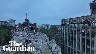 'They hit civilians': Russian missile strike hits apartment block in Ukraine's Lviv