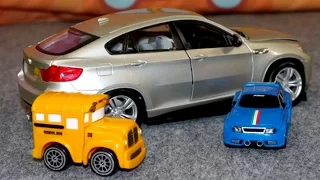 Игрушечные Машинки, гоночная машина, автобус и модель БМВ