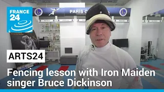 Iron Maiden singer Bruce Dickinson gets to the point with arts24 • FRANCE 24 English