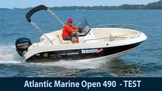 Bootstest: Atlantic Marine Open 490. Bezahlbares Trailerboot "just for fun" !