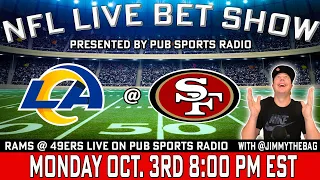 Los Angeles Rams vs San Francisco 49ers LIVE Bet Stream | NFL Football Week 4 l