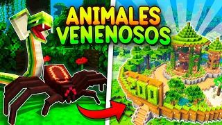 Construí un ZOOLÓGICO con los ANIMALES más VENENOSOS de MINECRAFT 🐍🐝