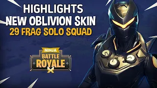 Highlights of NEW Oblivion Skin!! 29 Frag Solo Squad!! - Fortnite Battle Royale Gameplay - Ninja