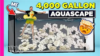 3000 POUND AQUASCAPE in MASSIVE 4000 GALLON AQUARIUMS