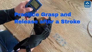 How to practice grasp and release with Saebo after a neurological injury e.g. stroke