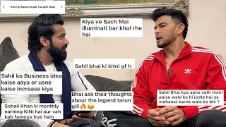 Qna With @SahilKhanview  Part-1 || ktni girl friend, Shadi Kab, Monthly Income, Controversy,Business
