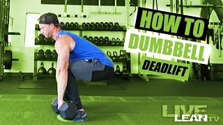 How To Do A DUMBBELL DEADLIFT | Exercise Demonstration Video and Guide