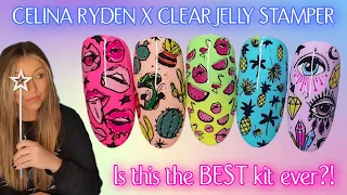 🌜 Celina Ryden X Clear Jelly Stamper Plates | Easy Nail Art | Stamping Nails | Summer Designs