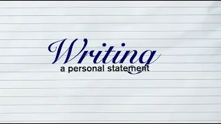 How to write a great personal statement