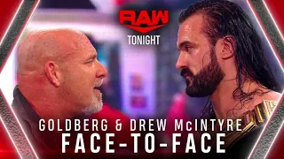 Drew McIntyre and Goldberg attacks The Miz & John Morrison in a massive Face To Face (Full Segment)