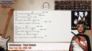 🎸 Goldeneye - Tina Turner Guitar Backing Track with chords and lyrics