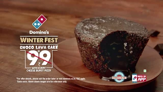 Domino's Winter Fest: Order Cheese Burst and get Choco Lava Cake at ₹49/-