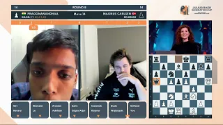 Magnus Carlsen vs Pragg R | Julius Baer Generation Cup (Praggnanandhaa R)