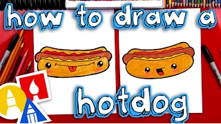 How To Draw A Funny Hot dog