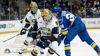 College hockey: Alaska Nanooks vs. Notre Dame | EXTENDED HIGHLIGHTS | 1/1/23 | NBC Sports