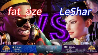 SF6💥fat_aze(DEE JAY) vs LeShar(CHUN-LI)💥Street Fighter 6 Ranked Matches