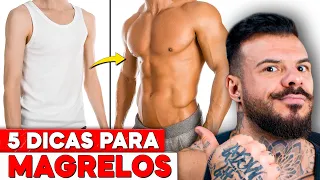 5 DICAS PARA MAGRELOS GANHAREM MASSA MUSCULAR