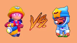 Jacky VS Sandy | 1v1 | Brawl Stars Battles