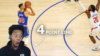 Reacting To I Added A 4 Point Line To The NBA And This Is What Happened!