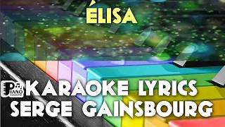 ÉLISA SERGE GAINSBOURG KARAOKE LYRICS VERSION PSR S975