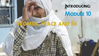 I Know Gender, Module 11 - Women, Peace and Security