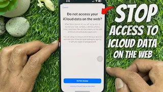 How to Stop Access to iCloud Data On The Web