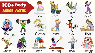 Learn 100+ Body Movement Action Verbs In English | Body Movement Vocabularies With Pictures