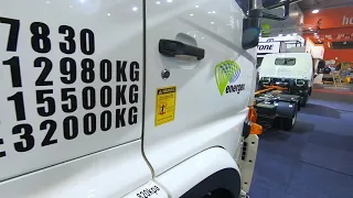 The SEA 500-165 EV truck at The Brisbane Truck Show 2021