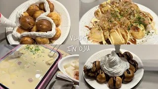 [VLOG] Osaka International Student Welcome | Takoyaki Party | Osaka Castle