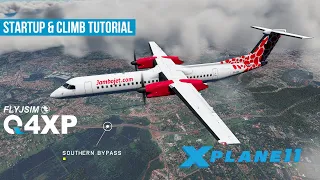 FlyJsim Q4XP Startup and Climb Tutorial | Jambojet Dash 8 Q-400 | XP11