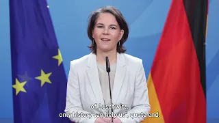 New German Foreign Minister Annalena Baerbock Remarks | Holocaust Remembrance Day 2022