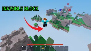 How to spawn INVISIBLE BLOCKS (Roblox Bedwars)