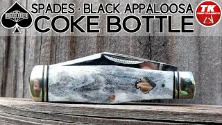 Rough Ryder Spades Black Appaloosa Coke Bottle Pocket Knife RR2485