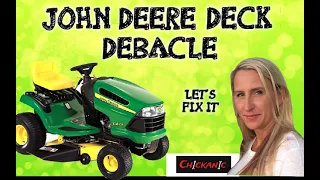 How to change the belt, pulleys and spindle on your 42" John Deere 100 series riding tractor