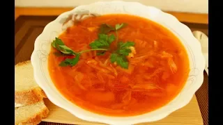 Борщ украинский без мяса / Рецепт борща / Как приготовить / Ukrainian borsch / Beet soup / Recipe