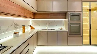 100 Modular Kitchen Designs 2024 Modern Kitchen Cabinet Colours| Home Interior Design Ideas P13