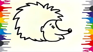 Draw a hedgehog together, easy and simple!