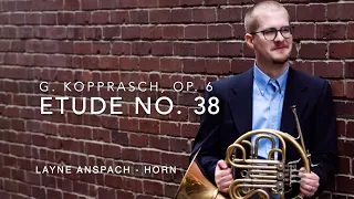 G. Kopprasch: Etude No. 38, Etudes for Low Horn, Op. 6