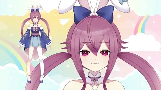 【Vtuber】うさぎガール(仮)・サンプル動画【Live2D】