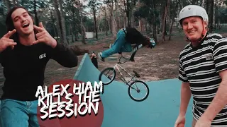 ALEX HIAM DESTROYS THE BACKYARD BMX SESSION