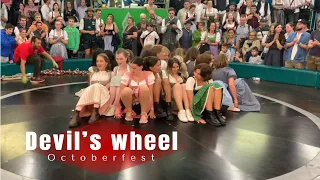 Teufelsrad Damen. Girls on the Devil’s wheel. Octoberfest in Munich Germany 🇩🇪