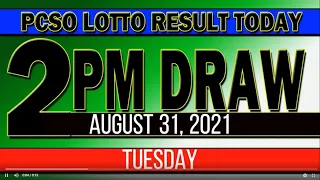 LOTTO RESULT TODAY 2PM DRAW - AUGUST 31, 2021 | 3D | 2D | SWERTRES | EZ2