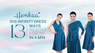 13 Ways to Wear a Long Sleeved Multiway Convertible Infinity Dress HENKAA IRIS
