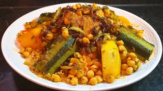 Marokkanischer Couscous aus dem Thermomix mit Gemüse und Fleisch leckeres Rezept