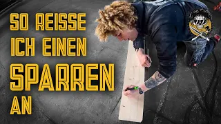 Sparren richtig anreißen /  Holzkunst Scholz Offiziell /  Holzkunst Scholz