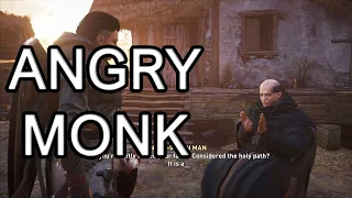 Assassin's Creed: Valhalla - A Monk Challenges Me to Make Him Angry